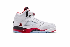 NIKE AIR Jordan 5 (Big Kids) - Fire Red "Black Tongue" (9/13) Nike Shoe Sizer