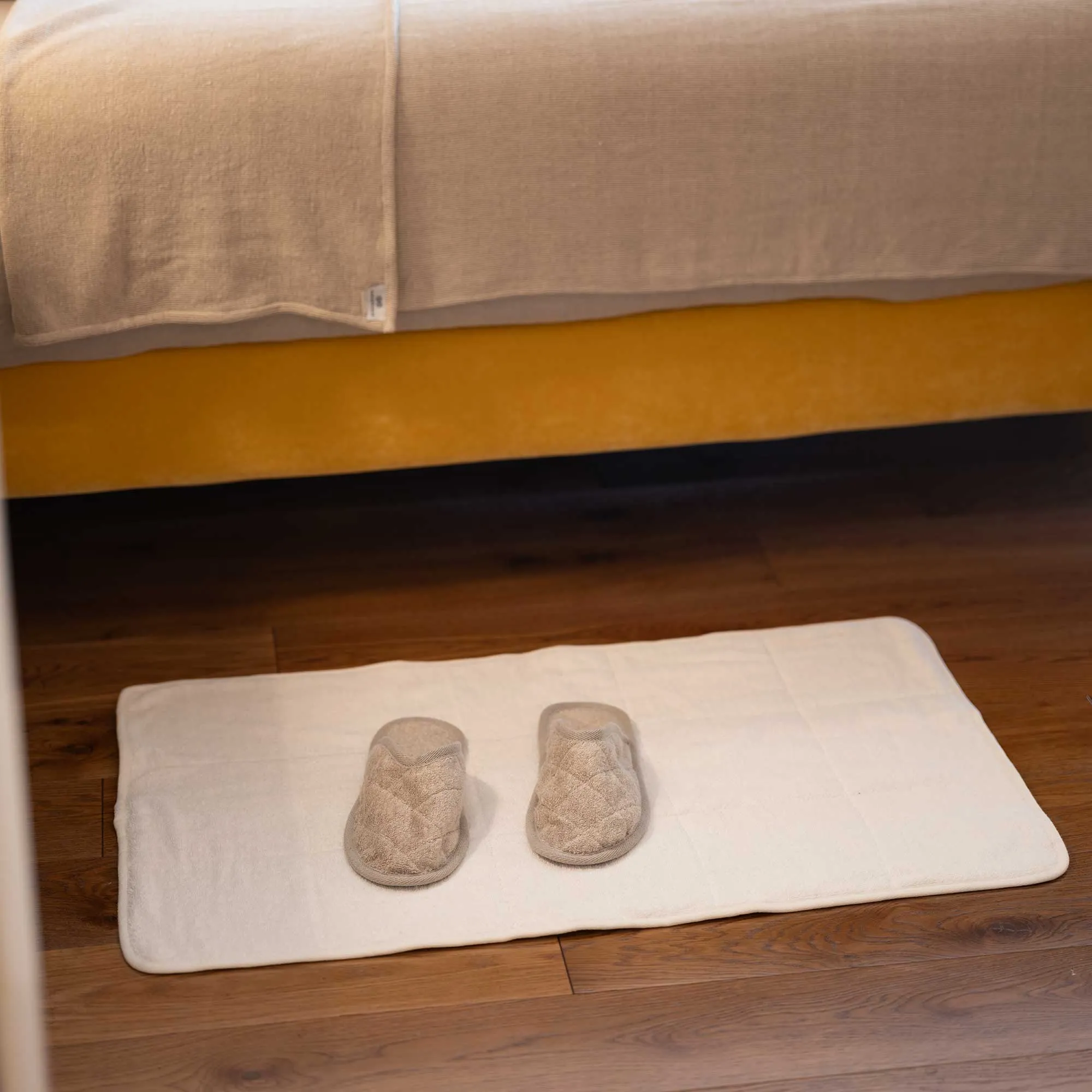 CHALET 100% Organic Linen Terry Quilted House Slippers (OC Thread, Elastic-Free, Synthetic-Free) (100% Biodegradable) Slippers At Smithsonian