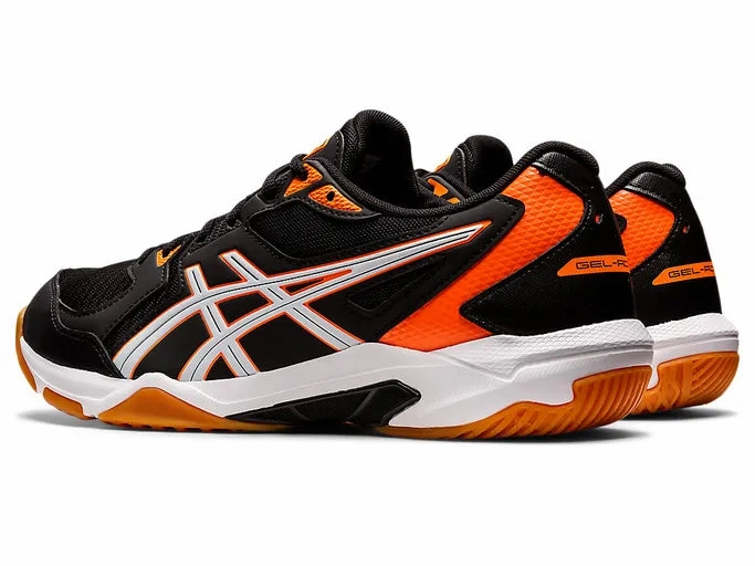Asics Mens Gel Rocket 10 - Black/Shocking Orange Cleaning Asics Running Shoes