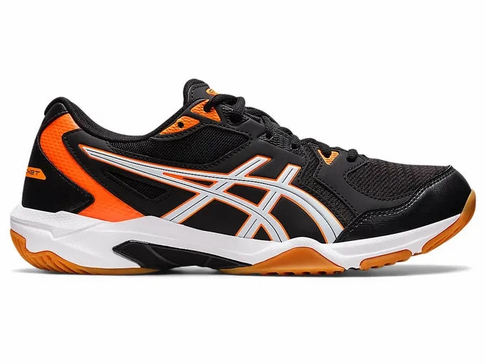 Asics Mens Gel Rocket 10 - Black/Shocking Orange Best Asics Running Shoes For Half Marathon