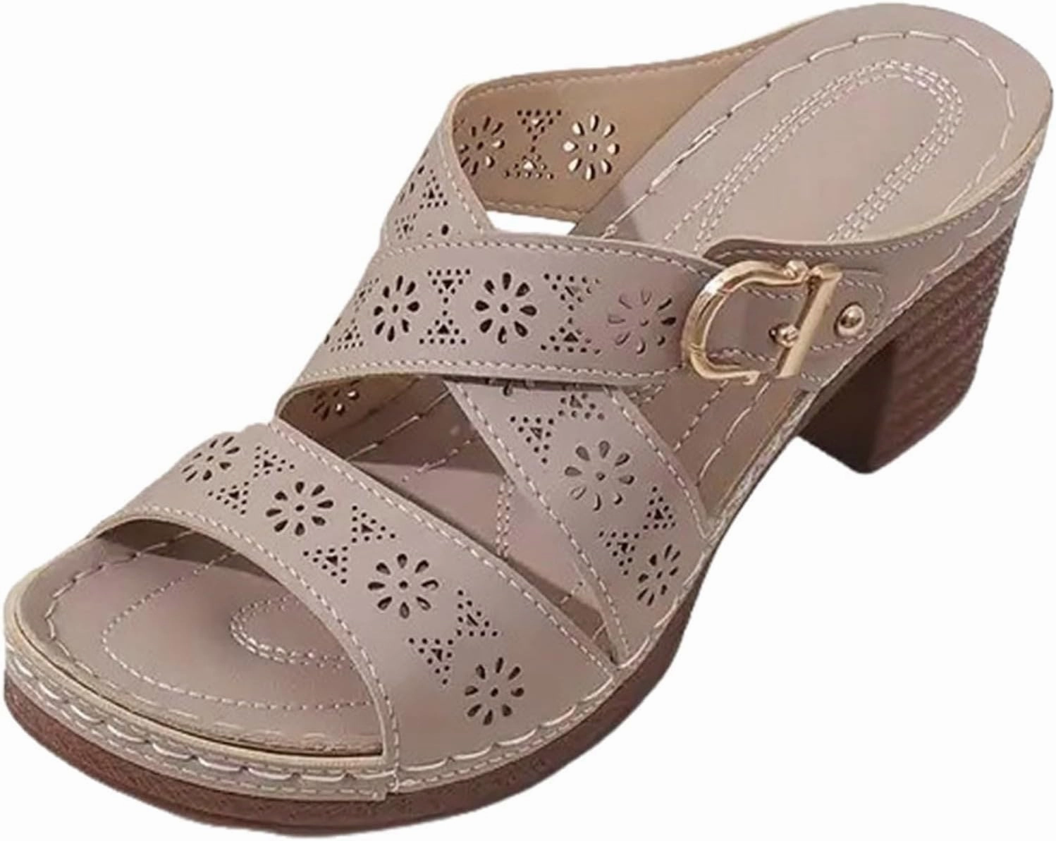 Tennis Shoes To Wear With Dress Platform Wedge Sandals for Women Chunky High Heel Open Toe Sandals Buckle Strap Comfortable Casual Beach Shoes Elegant Adjustable Platform Beach Walking Shoes Breathable Lightweight Shoe