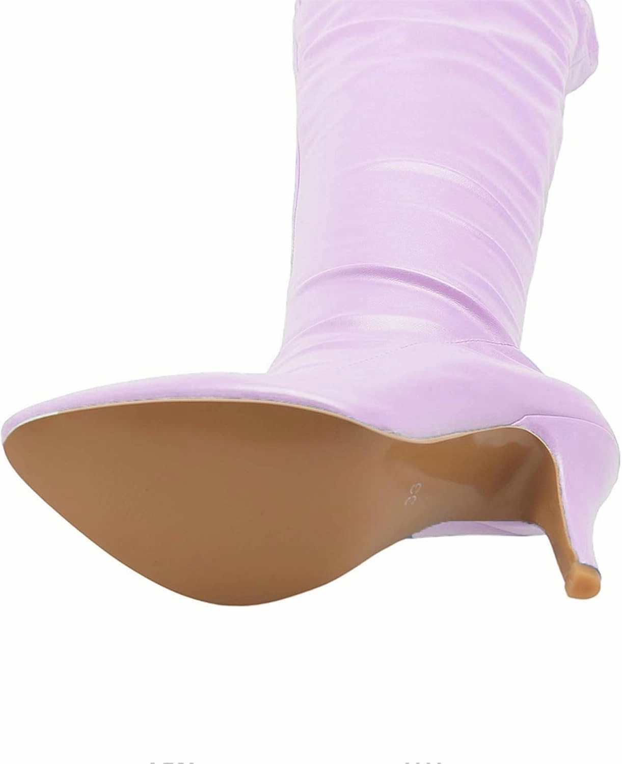 ZDLJYL Women's Thigh High Boots Over The Knee Boot Shoes Autumn Winter Stretch Pointed Toe Stiletto High-Heeled Sexy Ladies Boots Knee High Slipper Boots