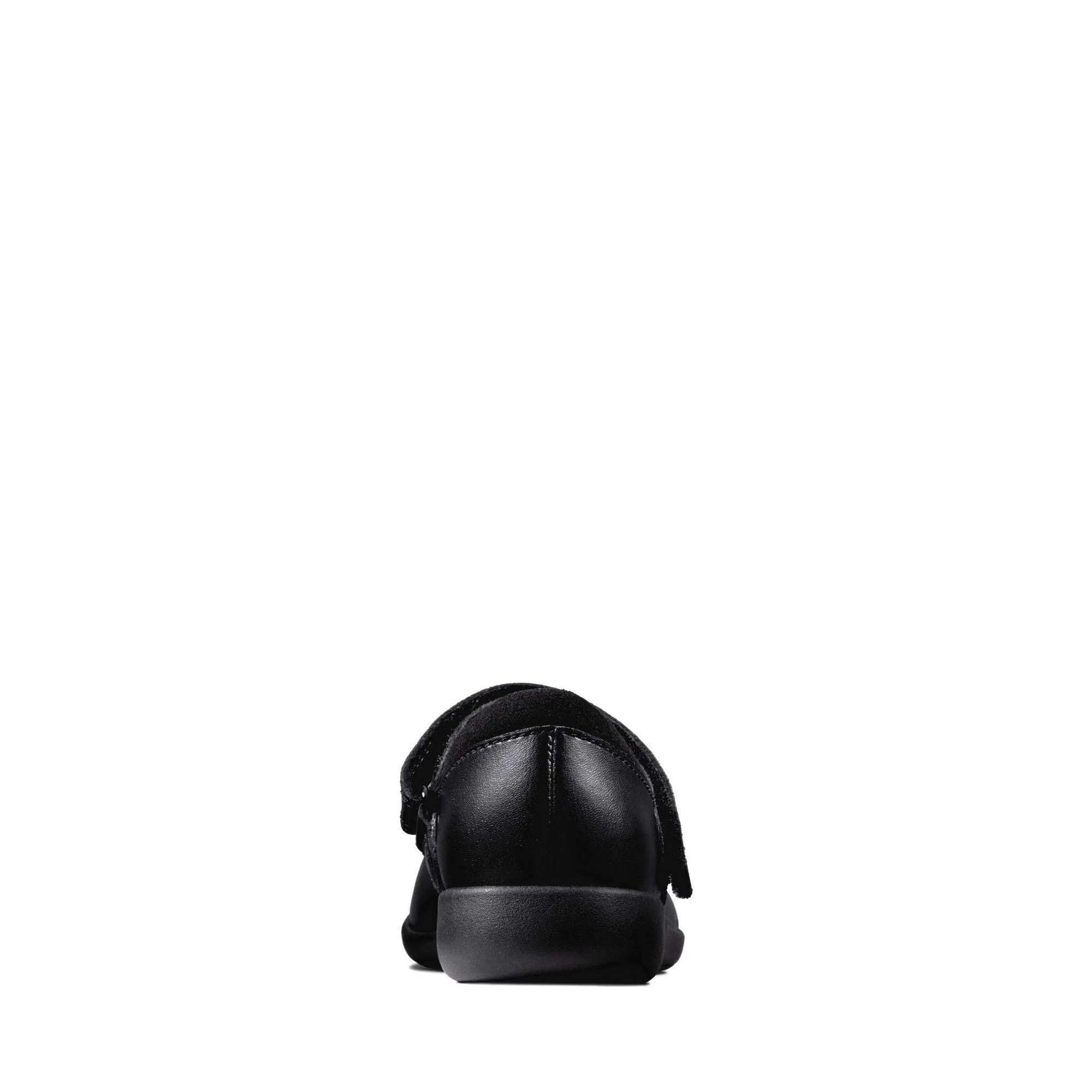 Clarks Mary Jane Shoes Wide Fit Clarks Girls School Shoe Etch Spark T Black Leather