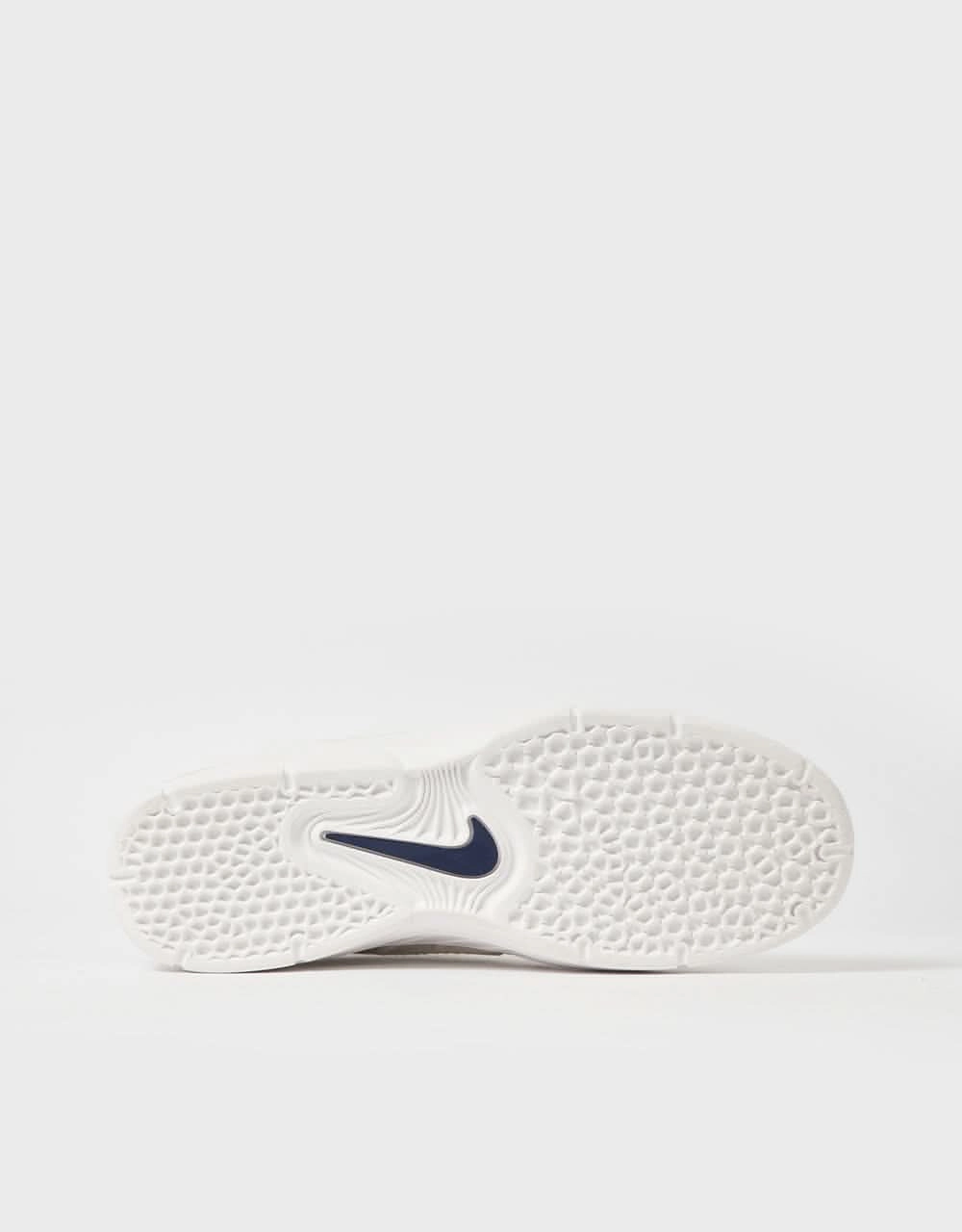 Nike SB Vertebrae Skate Shoes - Platinum Tint/Midnight Navy-Wolf Grey Nike Safari Shoes