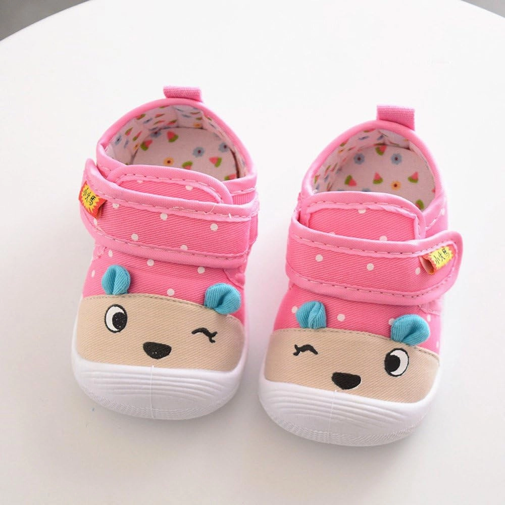 18-24 Month Toddler Shoes - Boys & Girls Cartoon Squeaky Sole Anti-Slip Infant Kids Shoes Soccer Cleat Stud Types
