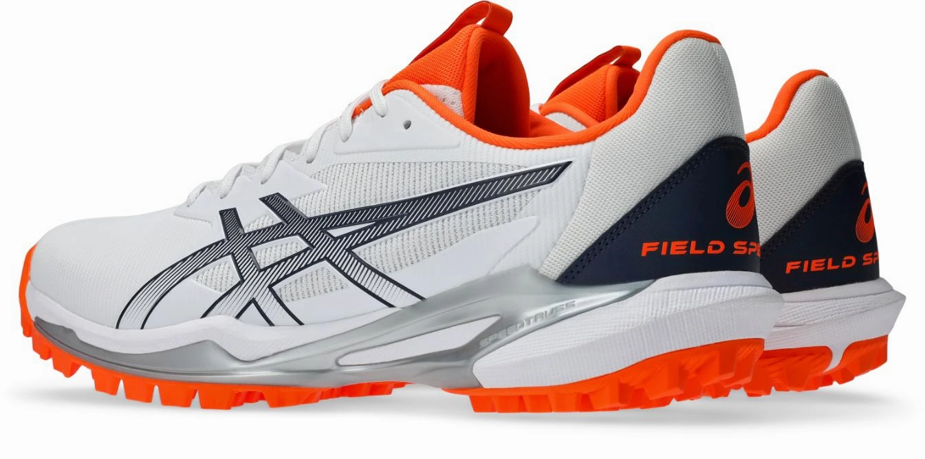 Asics Mens Field Speed FF 2 Hockey Shoe - White/Midnight Asics Cael V7 0 Wrestling Shoes