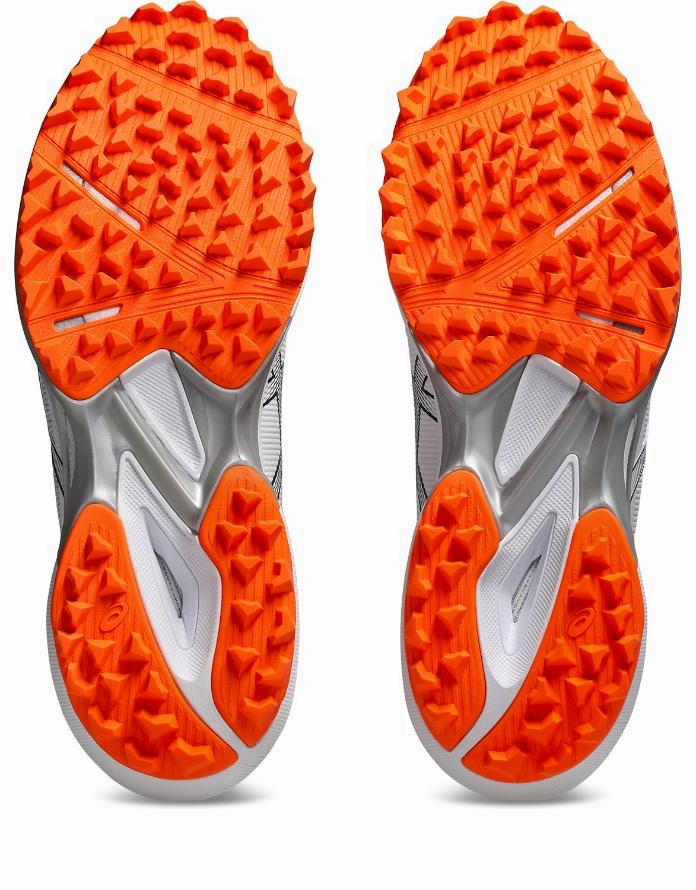 Asics Mens Field Speed FF 2 Hockey Shoe - White/Midnight Wash Asics Running Shoes