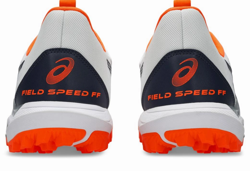 Asics Shoes For Half Marathon Asics Mens Field Speed FF 2 Hockey Shoe - White/Midnight