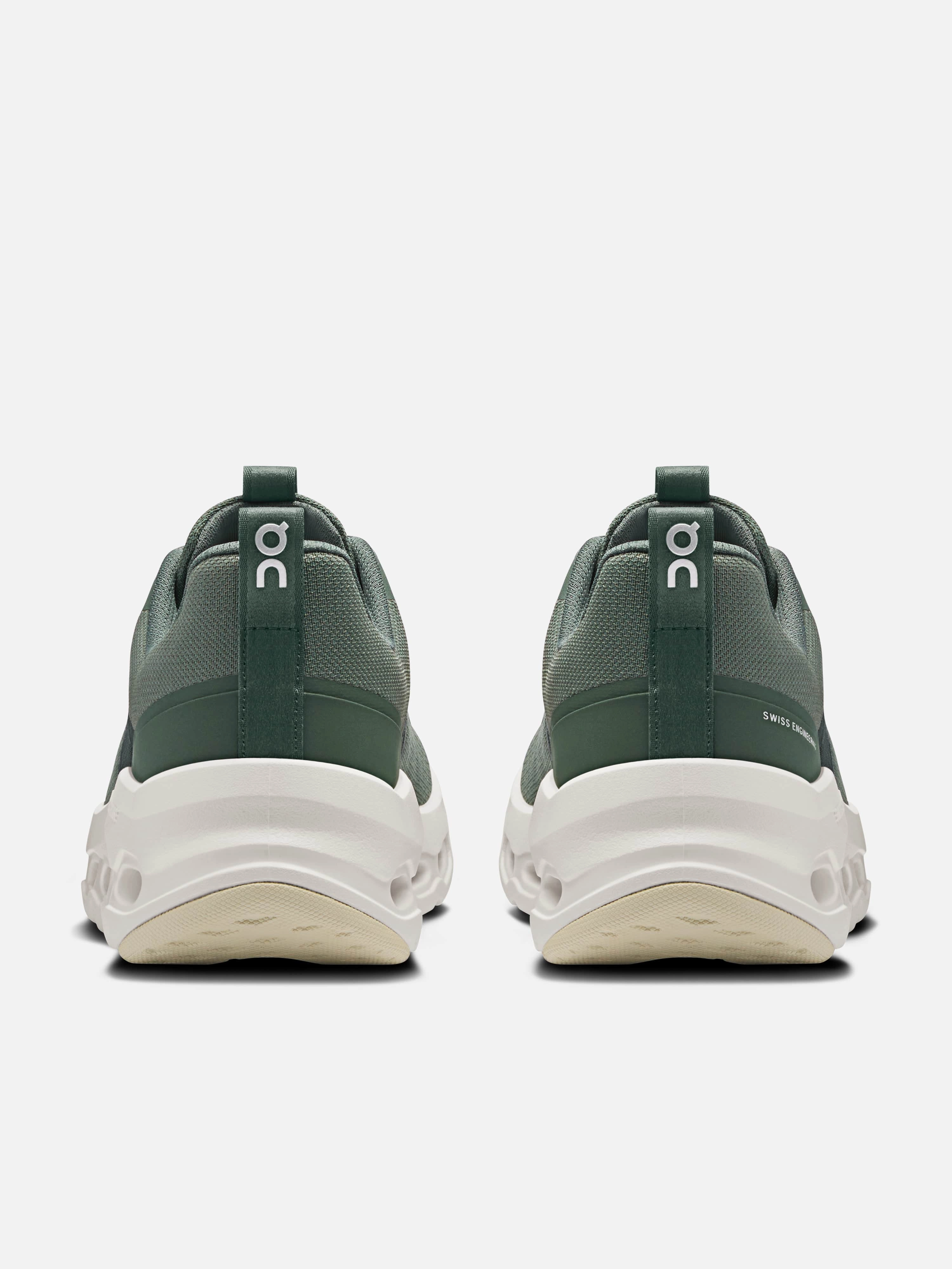 On Running Kids Cloudleap Trainers in Green Interact Run Road Running Shoes