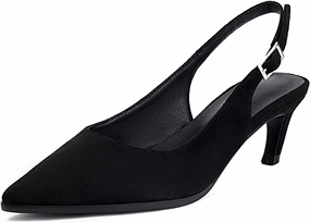 Tennis Shoes Waterproof SACFOF Kitten Heels for Women Slingback Pointed Toe Heels Pumps Buckle Strap Stiletto Heeled Sandals Party Wedding Dress Pumps