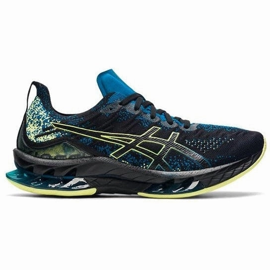 Asics Dynaflyte 2 Running Shoes Men's Asics Gel-Kinsei Blast, Black/Glow Yellow, 14 D Medium