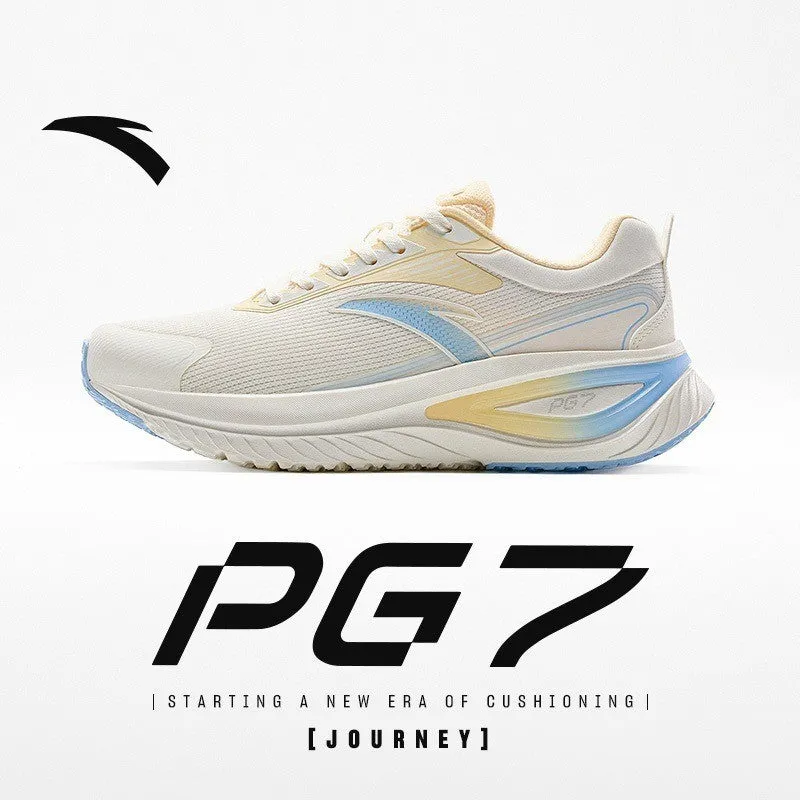 Thirtytwo Snow Boots ANTA Women PG7 Running Shoes 1224E5546-3 -Light Off White /Ivory White/Blue (Kasut Larian/Kasut Joging Perempuan)