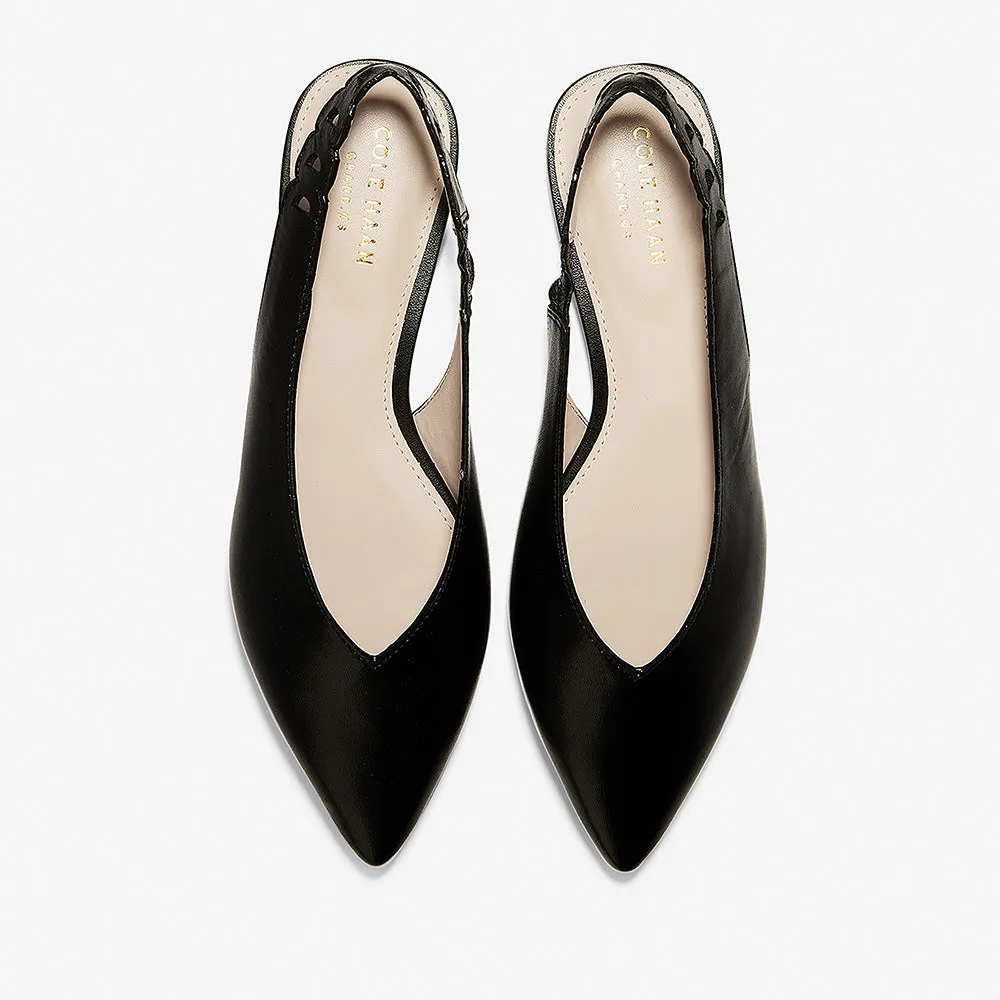 Cole Haan Merrit Skimmer Black Leather Size 6.5 Fashion Rubber Rain Boots