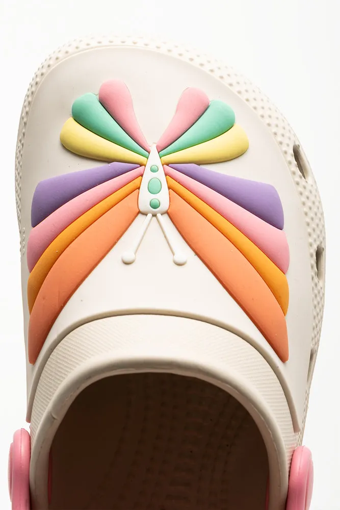 Butterfly Clogs White Golden Coast Clogs