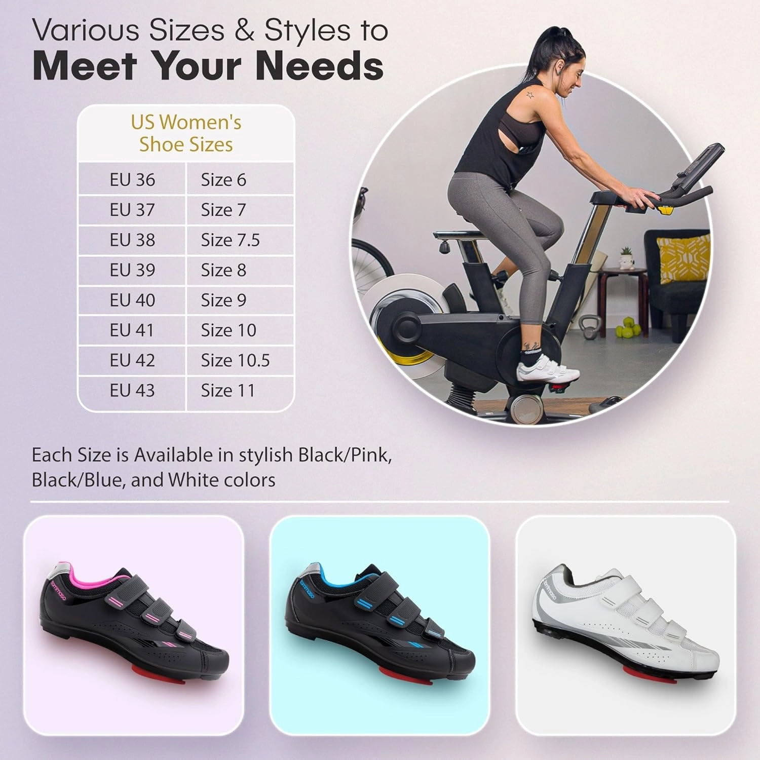 Tommaso Pista 100 SPD & Peloton Shoes for Women—Ready to Ride with Peloton Delta Cleat or SPD Cleats for Road Bicycles & Various Indoor Bikes—Explore Vareity Cycling Shoes & Bike Accessories Cycling Shoes Size 10