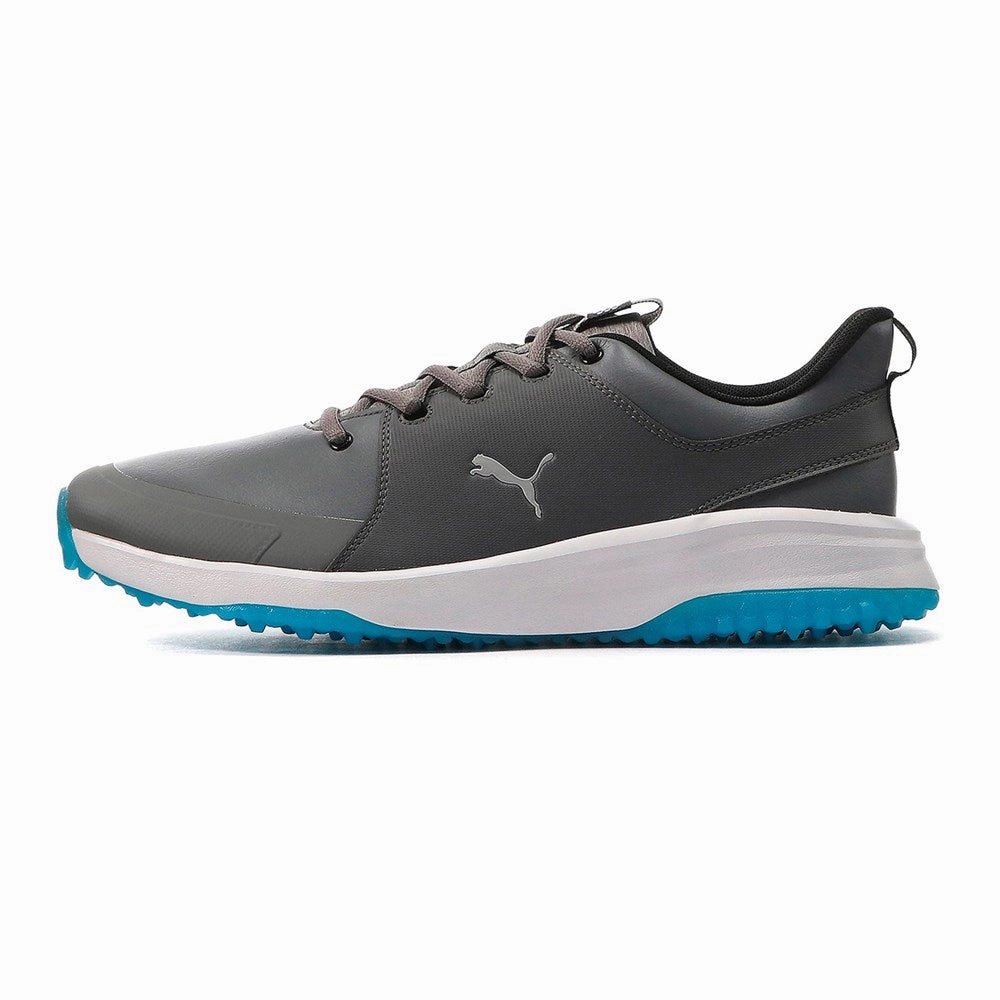 Puma Grip Fusion Pro 3.0 Golf Shoes - Quiet Shade/Puma Silver/Ibiza Blue Puma Nipsey Hussle Shoes
