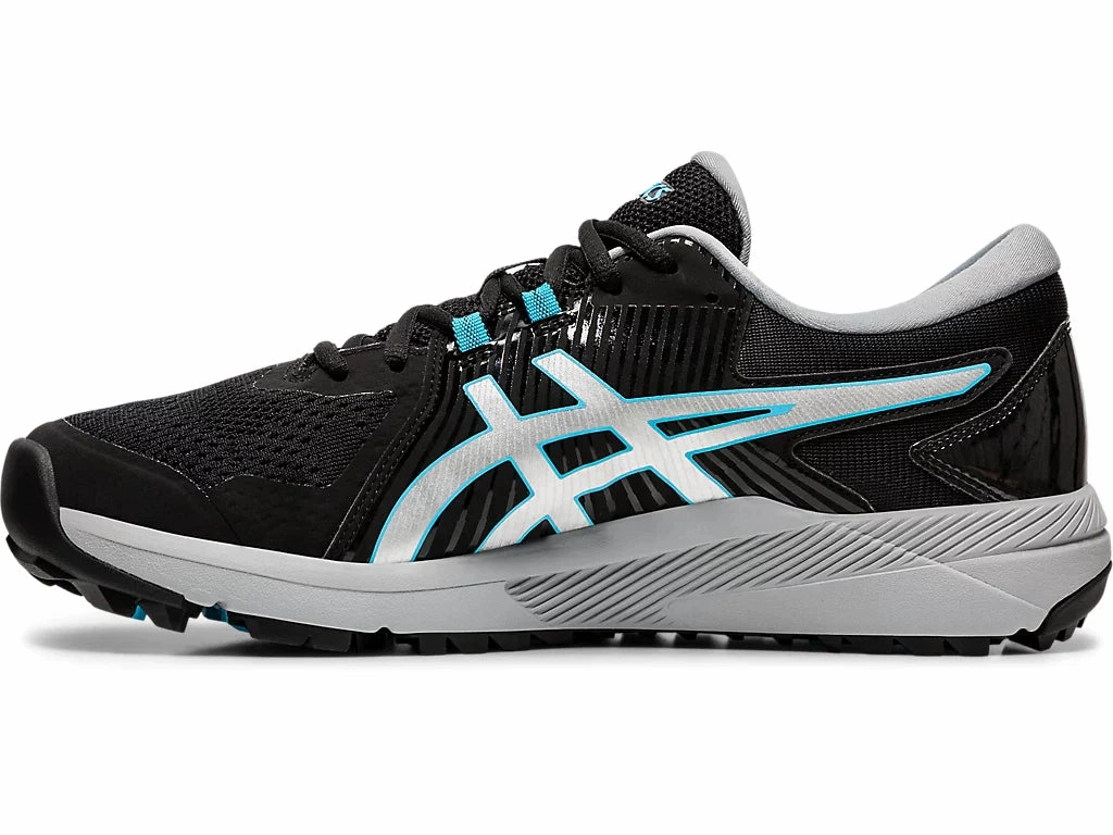 Asics Mens Gel Course Glide -  BLACK SILVER BLUE Asics Zip Up Wrestling Shoes