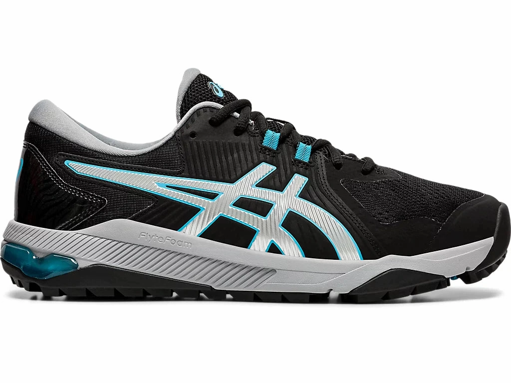 Asics Running Walking Shoes Asics Mens Gel Course Glide -  BLACK SILVER BLUE