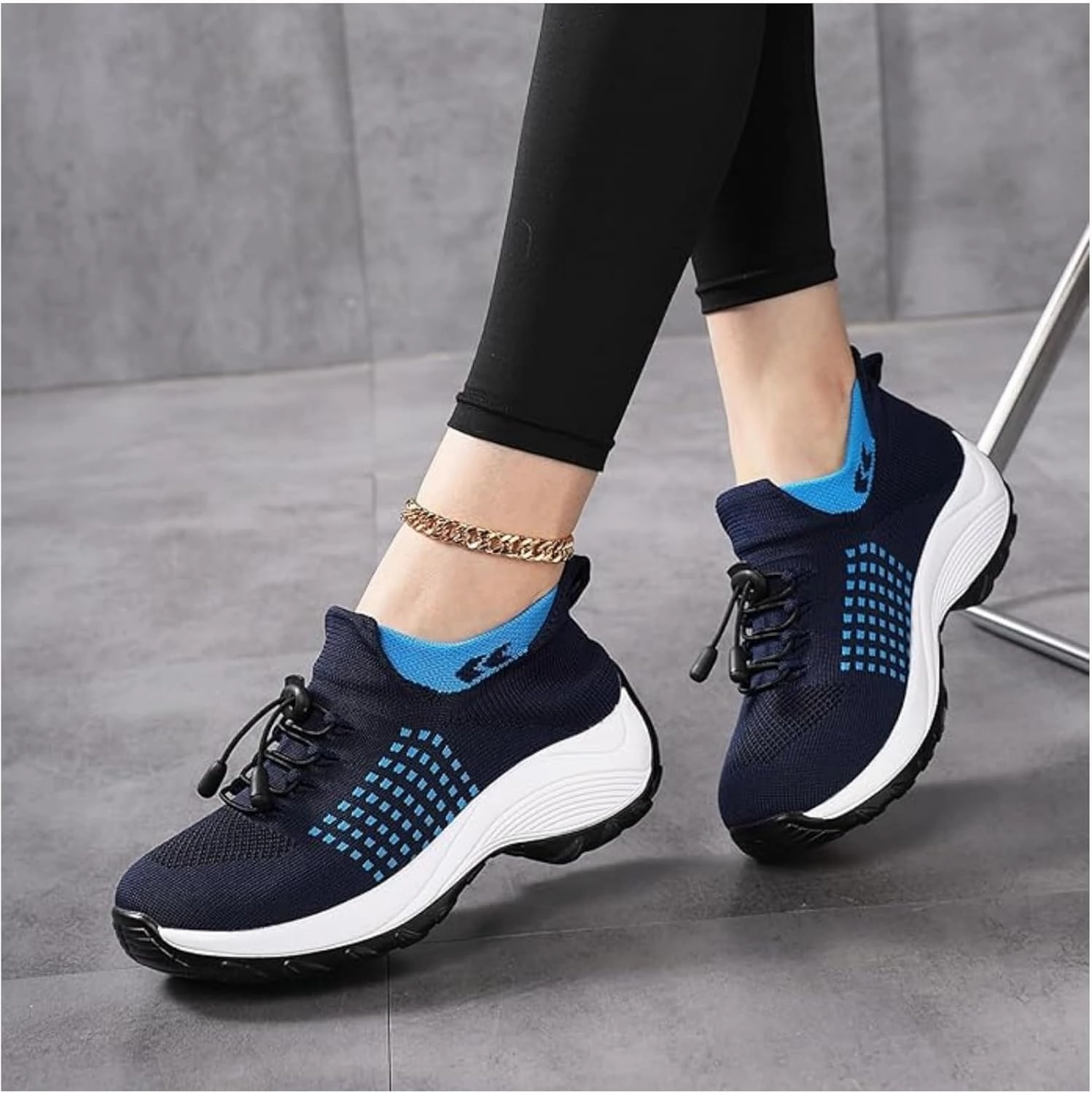 Comfort Wear Orthowear Shoes for Women,Orthopedic Walking Sock Sneakers Breathable Comfortable Plantar Fasciitis Mesh Non Slip-On Air Cushion Running Sneakers Comfort Athletic Shoe Athletic Works Tennis Shoes
