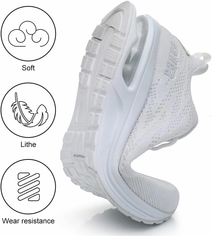 Dannto Women's Lightweight Walking Sneakers Air Cushion Tennis Athletic Running Fashion Sport Shoes for Girls Cross Training Tennis Shoes