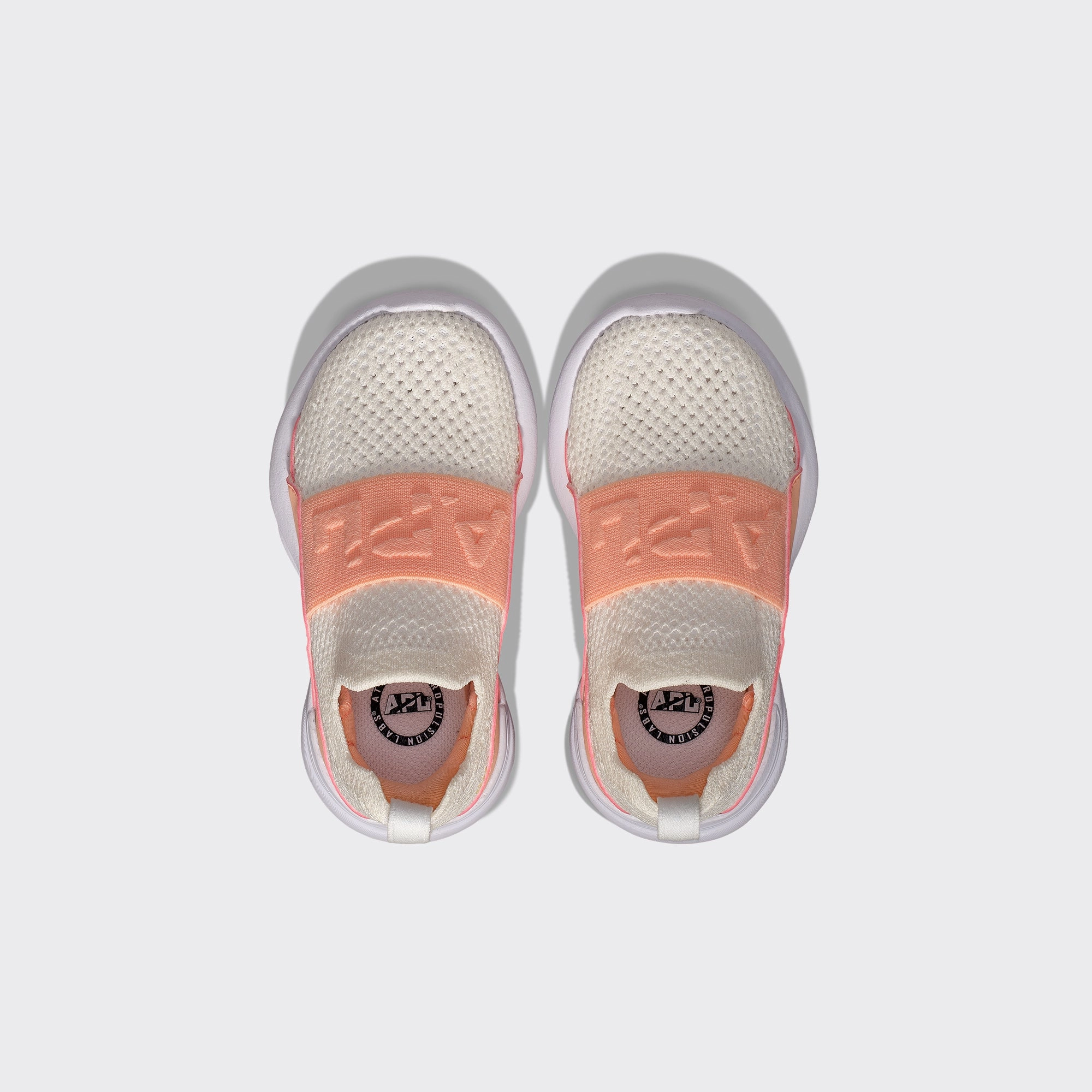 Kid's TechLoom Bliss White / Osiana Rose / UV Trail Running Vs Road Running Shoes