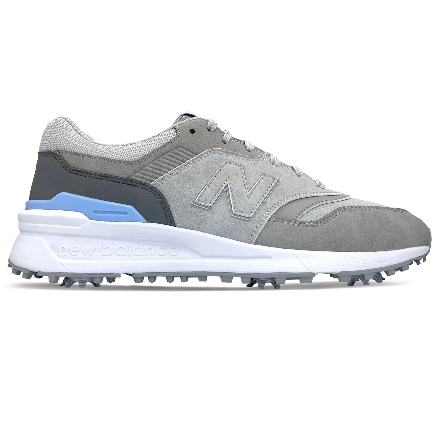 Shoes To Wear With Golf Pants 997 Waterproof Spiked Golf Shoes Gray/Blue