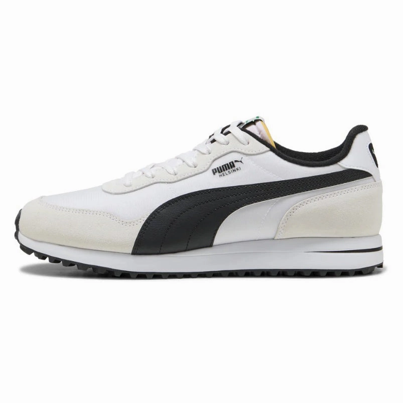 Puma X One Piece Suede Shoes Puma Helsinki G Spikeless Golf Shoes - Puma White/Puma Black