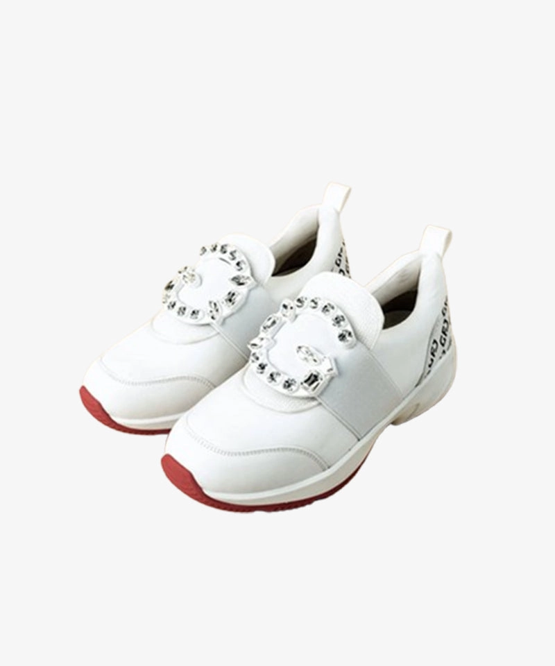 GFJ Golf Women's Windfall Cyrstal G - White Grey Golf