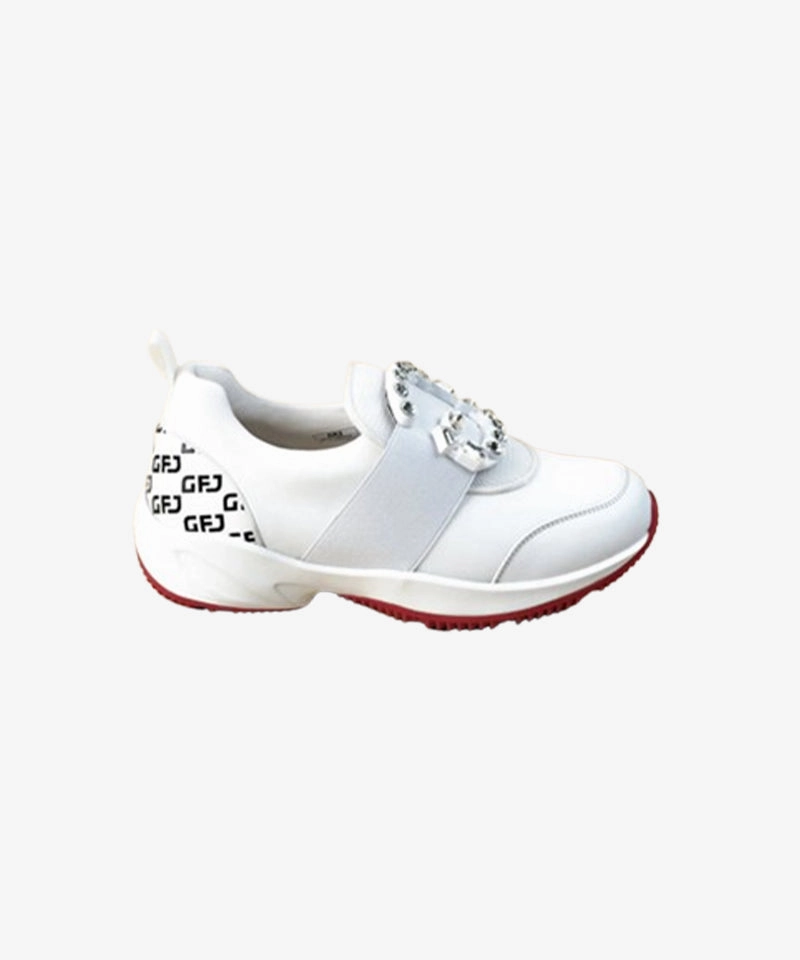 Under $50 Golf GFJ Golf Women's Windfall Cyrstal G - White