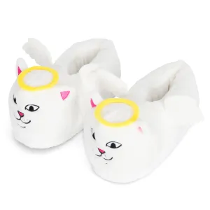 Lord Angel Plush Slippers (White) Western Slides