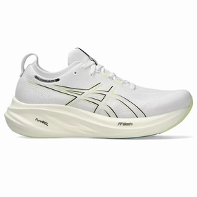 Men's Asics Gel-Nimbus 26, White/Birch, 10.5 4E Extra Wide Asics Gel Kayano 32 Running Shoes