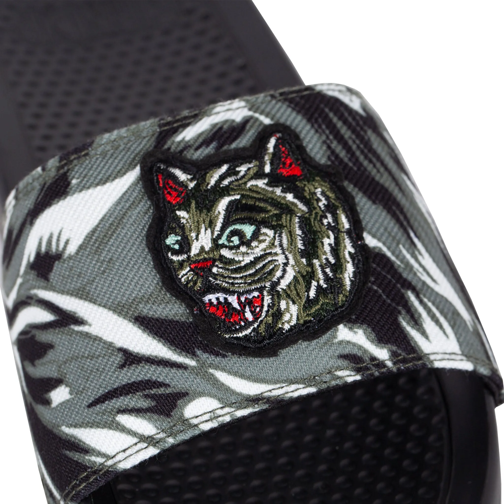 Nerm Tiger Camo Slides (Green Camo) Slippers Bridal