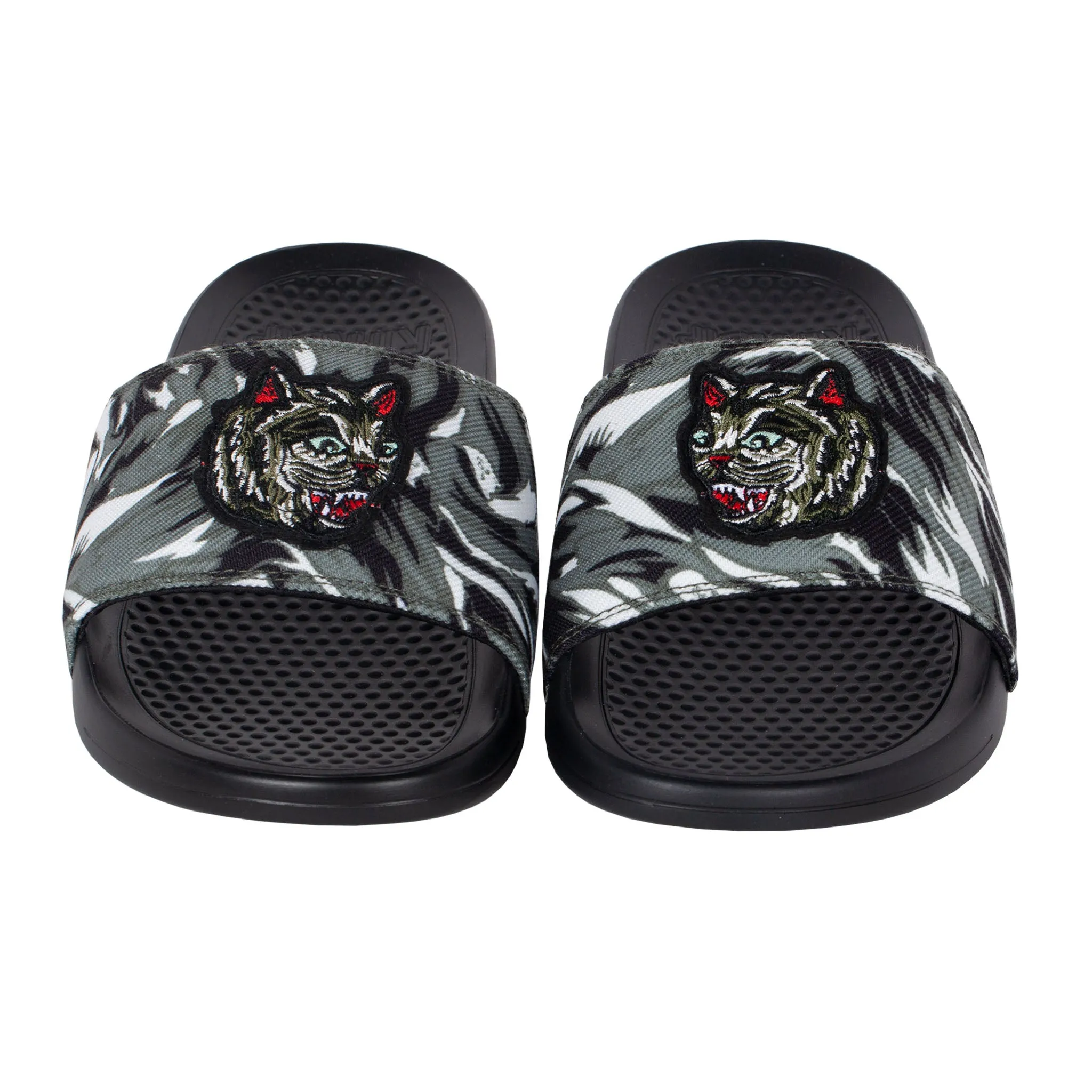 Anime Slippers Nerm Tiger Camo Slides (Green Camo)