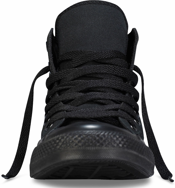 Converse Youth Chuck Taylor All Star Hi Top Black Monochrome Best Wide Toe Box Running Shoes