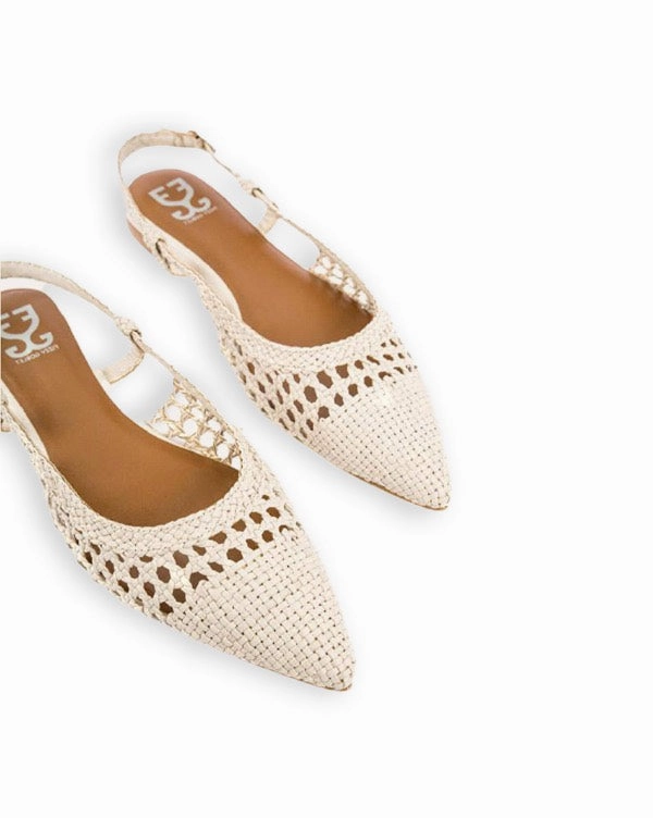Mule Slipper Shoes Cookies & Cream : Slingback Mules