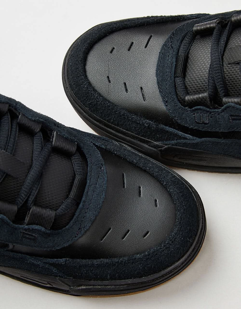 Metallic Nike Shoes Nike SB Air Max Ishod Skate Shoes - Black/Black-Anthracite-Black-Gum Lt Brown-Univ Blue