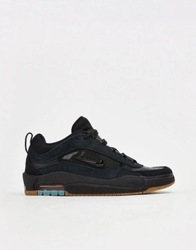 Nike SB Air Max Ishod Skate Shoes - Black/Black-Anthracite-Black-Gum Lt Brown-Univ Blue Nicest Nike Running Shoes