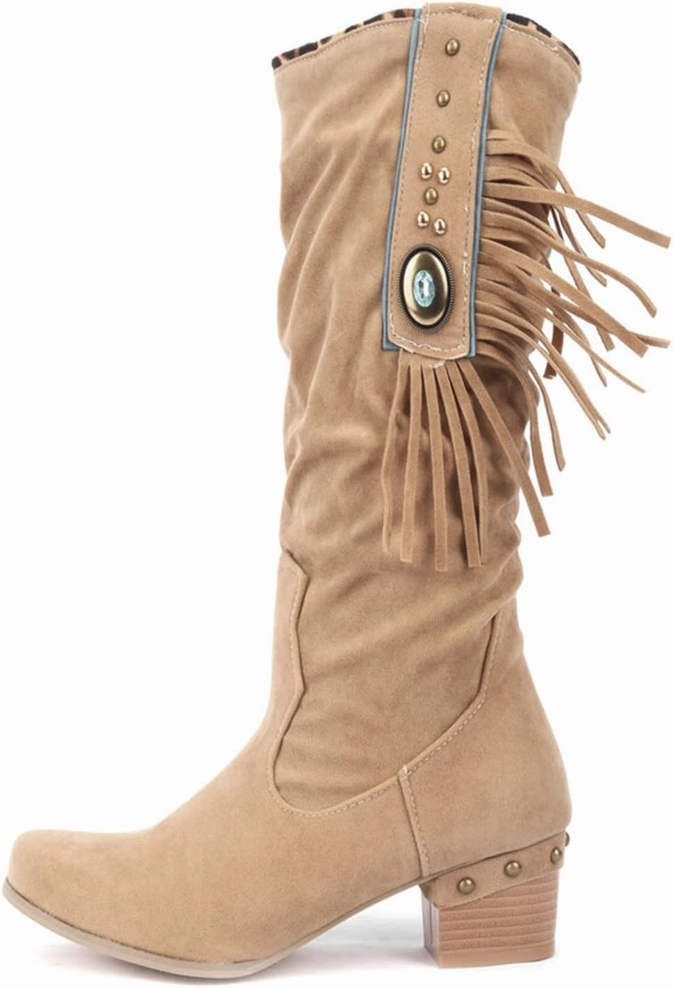 Hunter Green Combat Boots Cowboy Boots For Women Sequin Performance Low Chunky Heels Western Cowboy Boots Knee High Zipper Buckle Bootie