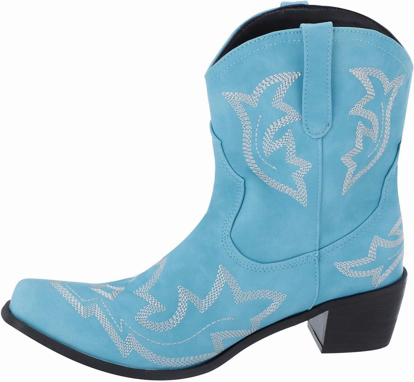 Cowgirl Boots Women Embroidery Cowboy Ankle Boots Low Heel Cowgirls Booties Retro Classic Outdoor Western Bootie Wedding Dress With Combat Boots