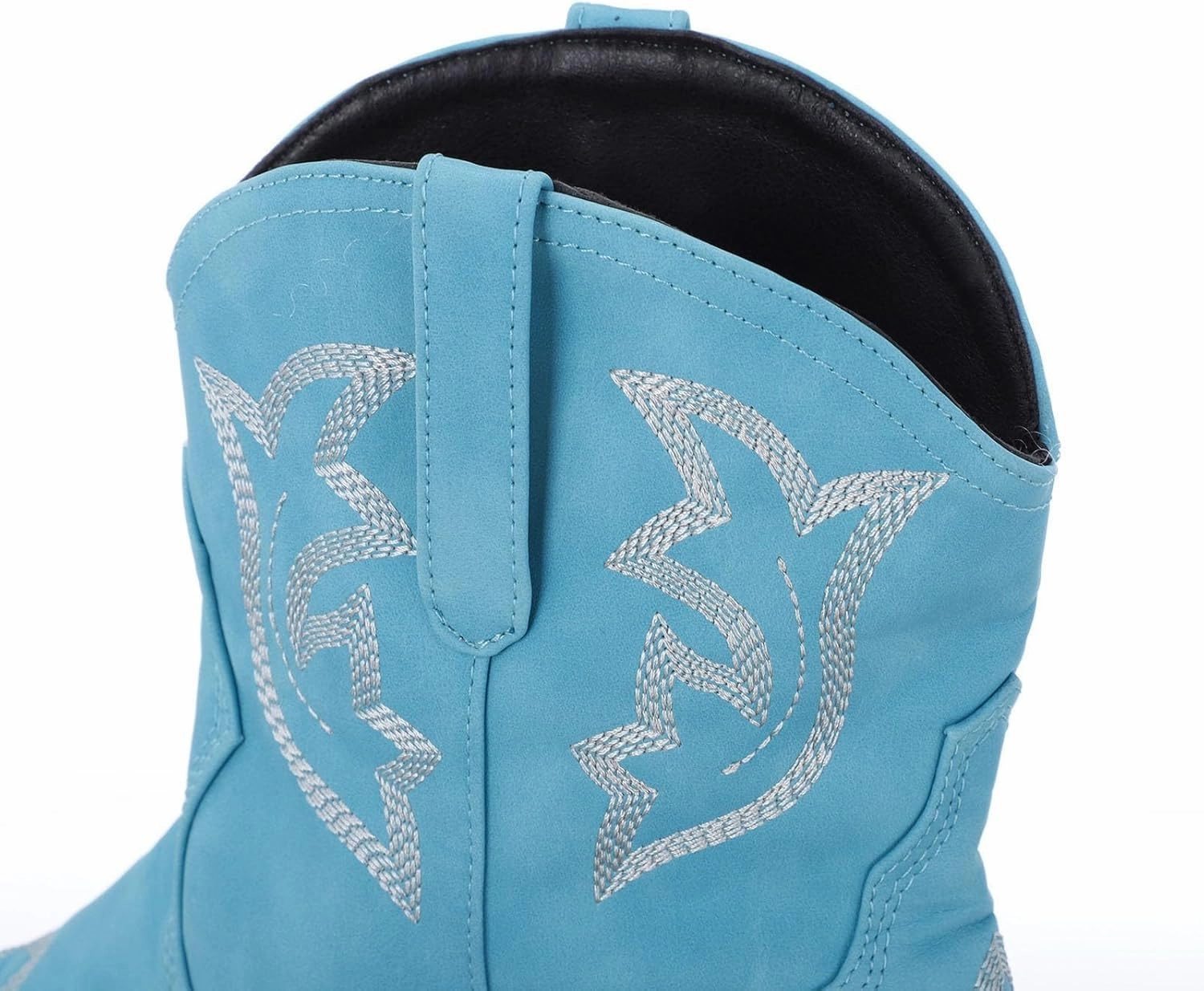 Dadawen Combat Boots Cowgirl Boots Women Embroidery Cowboy Ankle Boots Low Heel Cowgirls Booties Retro Classic Outdoor Western Bootie