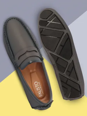 Men Grey Hand Stitched Comfort Loafer and Moccasin Shoes Eileen Fisher Loafers