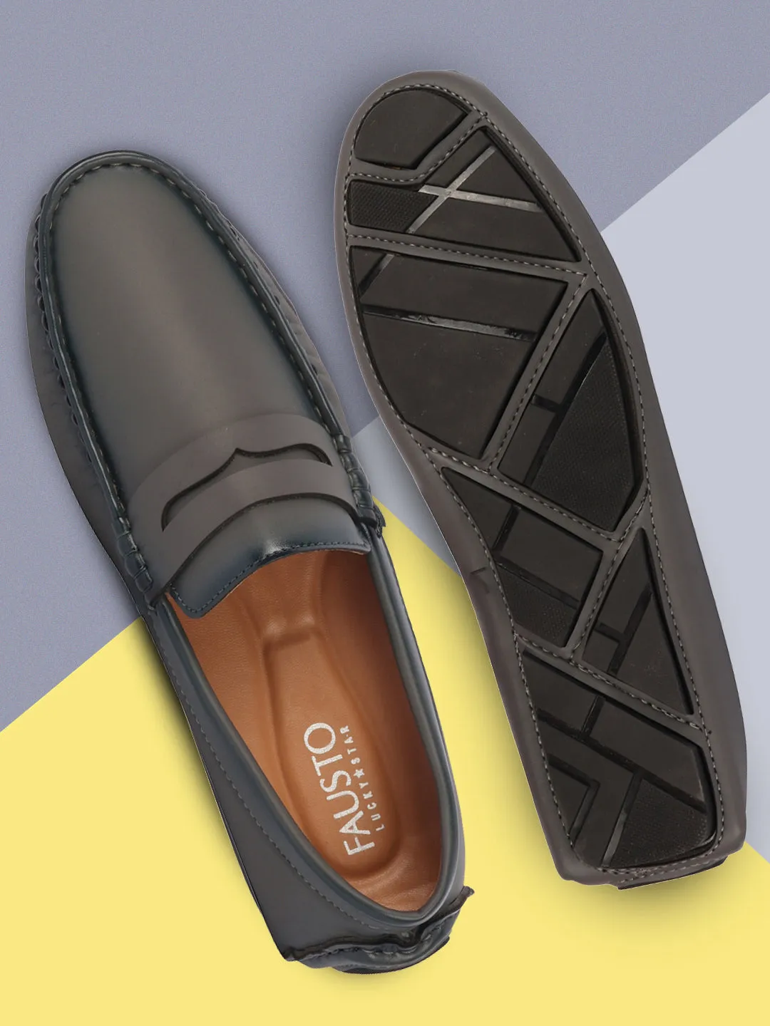 Men Grey Hand Stitched Comfort Loafer and Moccasin Shoes Taverna Loafers