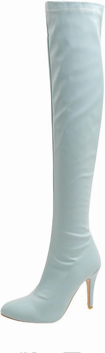 Knee High Boots With Tie Back ZDLJYL Women's Thigh High Boots Over The Knee Boot Shoes Autumn Winter Stretch Pointed Toe Stiletto High-Heeled Sexy Ladies Boots