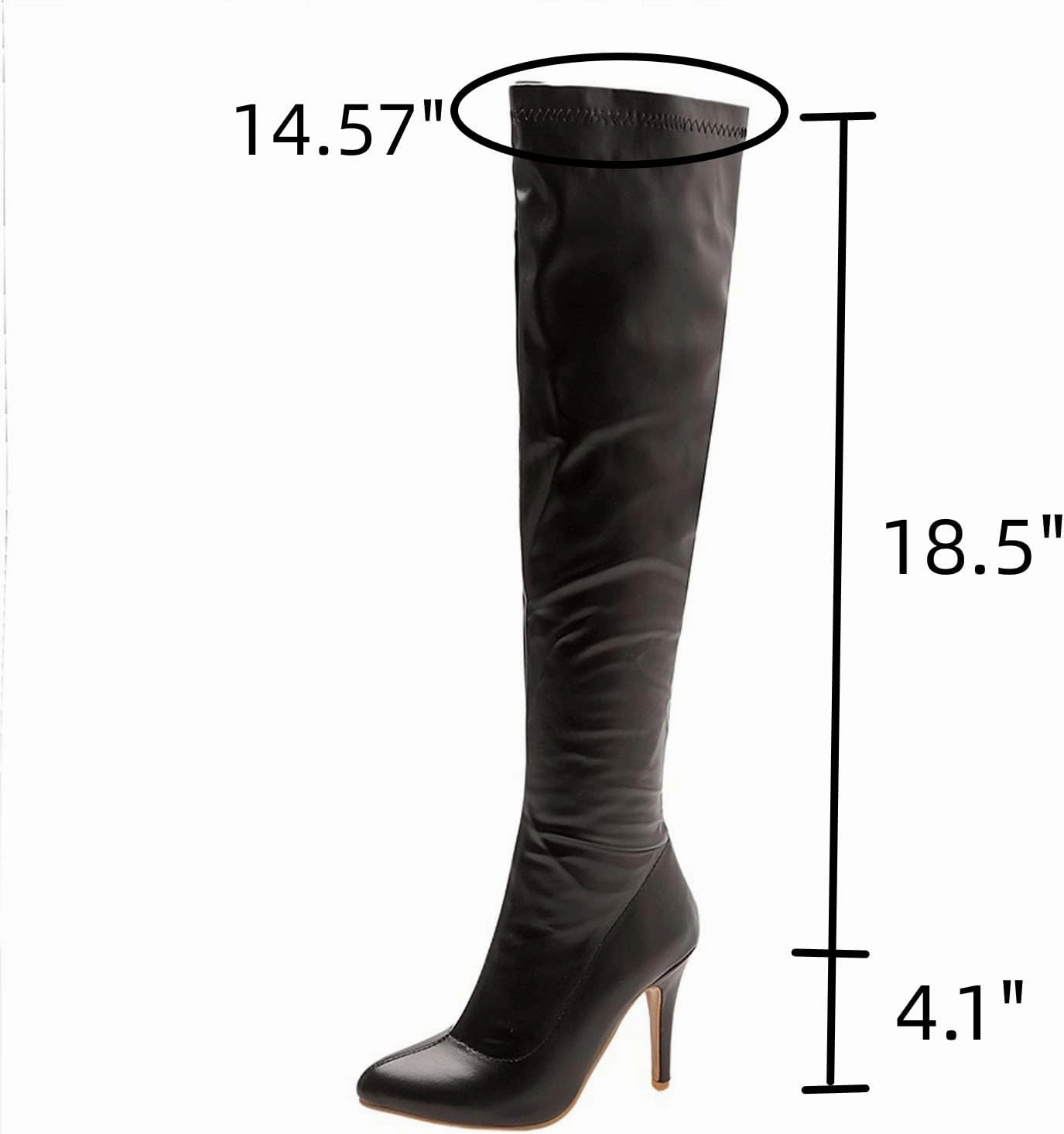 Knee High Boots With Lace Up ZDLJYL Women's Thigh High Boots Over The Knee Boot Shoes Autumn Winter Stretch Pointed Toe Stiletto High-Heeled Sexy Ladies Boots