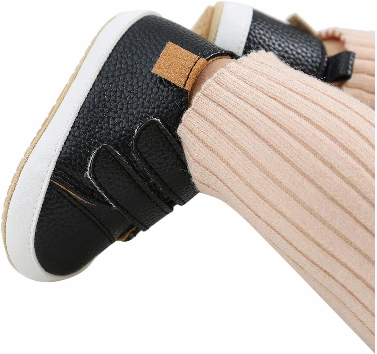 Crib Shoes Boy, Infant Baby Girls Boys Walkers Shoes Sneaker Leather Soft Anti-Slip Rubber Sole Cheap Indoor Soccer Cleats