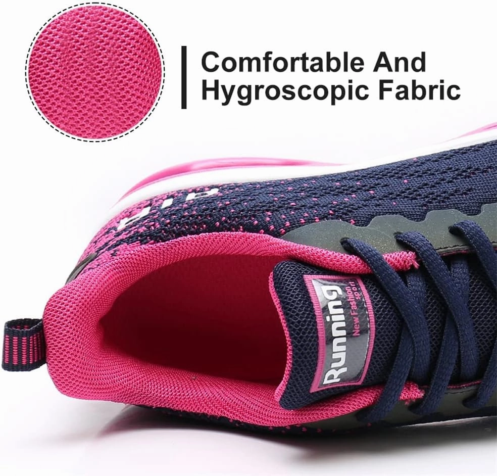 Dannto Women's Lightweight Walking Sneakers Air Cushion Tennis Athletic Running Fashion Sport Shoes for Girls Reddit Best Cross Training Shoes