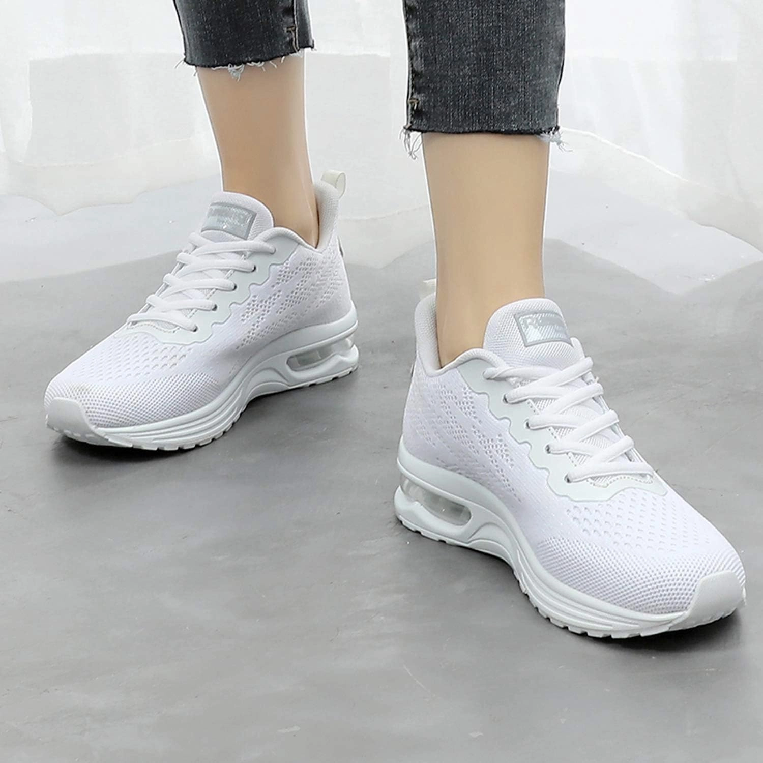 Daily Trainer Shoes Dannto Women's Lightweight Walking Sneakers Air Cushion Tennis Athletic Running Fashion Sport Shoes for Girls