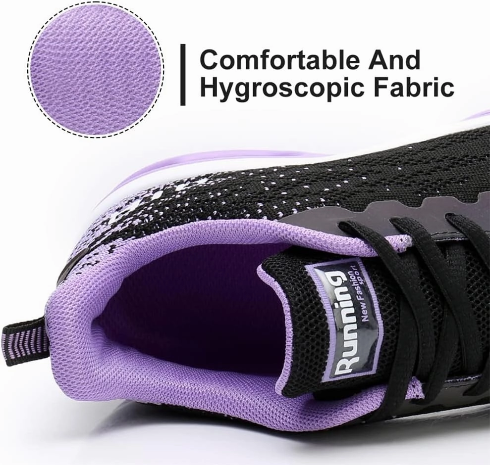 Dannto Women's Lightweight Walking Sneakers Air Cushion Tennis Athletic Running Fashion Sport Shoes for Girls Ua Dynamic 2 Training Shoes