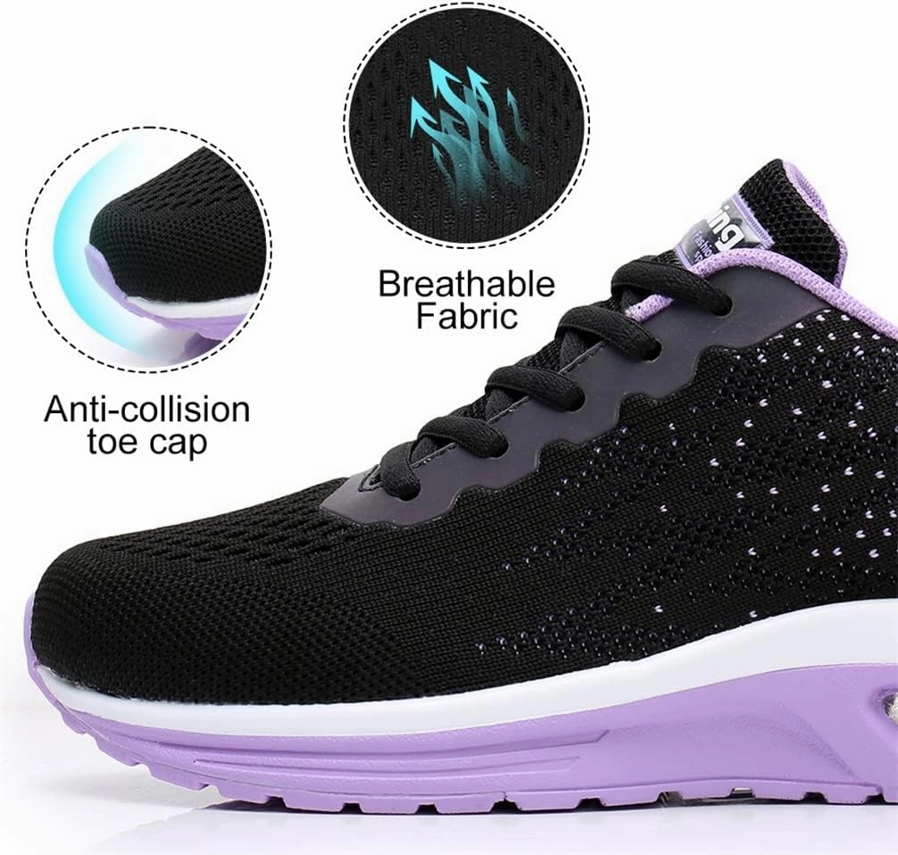 Dannto Women's Lightweight Walking Sneakers Air Cushion Tennis Athletic Running Fashion Sport Shoes for Girls Carbon Plate Running Shoes For Training