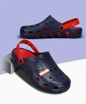Adult Echo Clogs Men's Slip-on Navy Blue Sandals for Men | Comfortable Sole & Durable